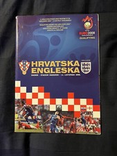 RARE Croatia v England Euro 2008 European Qualifier Programme, 2006