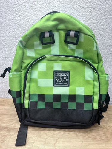 MINECRAFT Backpack Mojang JINX Green & Black School Kids Youth Very ...