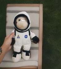 Monkey Astronaut Kennedy Space Center Plush Aurora Soft Toy 12"