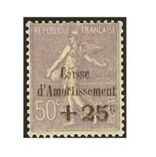 FRANCE STAMP TIMBRE N° 276 " CAISSE AMORTISS. +25c S.50c SEMEUSE " NEUF xx TTB