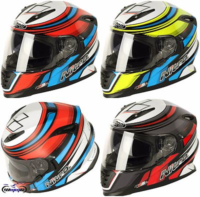 NITRO NRS-01 TORQUE FULL FACE MOTORCYCLE HELMET SUN VISOR ACU GOLD SALE  UK