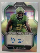 2023 Panini Prizm Draft Picks - Saturday Star Signatures #SSS-DJO DJ Johnson