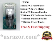 *Schick FX Diamond Razor 2 blades Cartridges Shaver Handle fit Tracer Performer