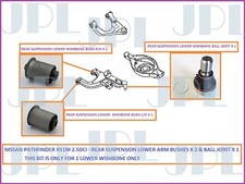 Heck Unteren Querlenker Buchsen & Kugelgelenk Für Nissan Pathfinder 2.5DCi - R51