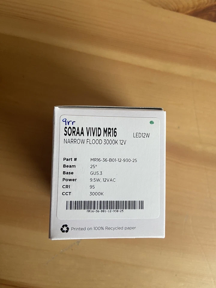 LED - SORAA VIVID MR16-36-B01-12-930-25 3000K NARROW FLOOD Lamp Light Bulb - Image 2 of 4