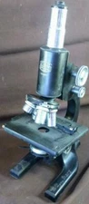 Vintage Old Spencer Metal Cast Iron Microscope Scientific Instrument Buffalo NY