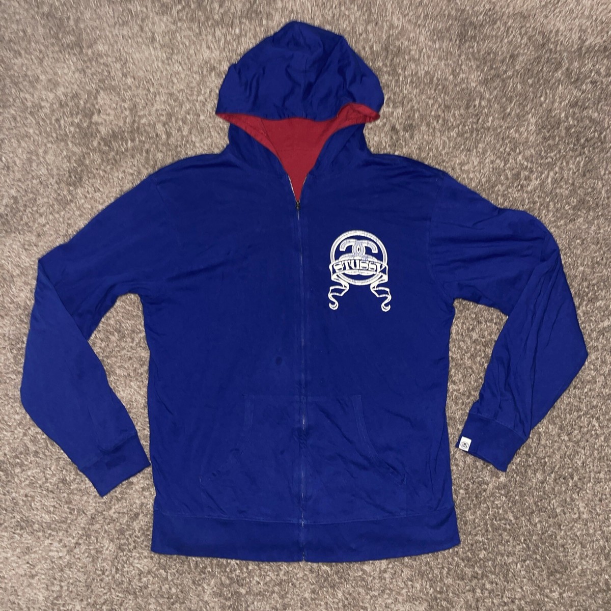 Stussy Reversible Hooded Full Zipper Jacket Sweatshirt Size XL | eBay Stussy Reversible Hooded Full Zipper Jacket Sweatshirt Size XL | eBay