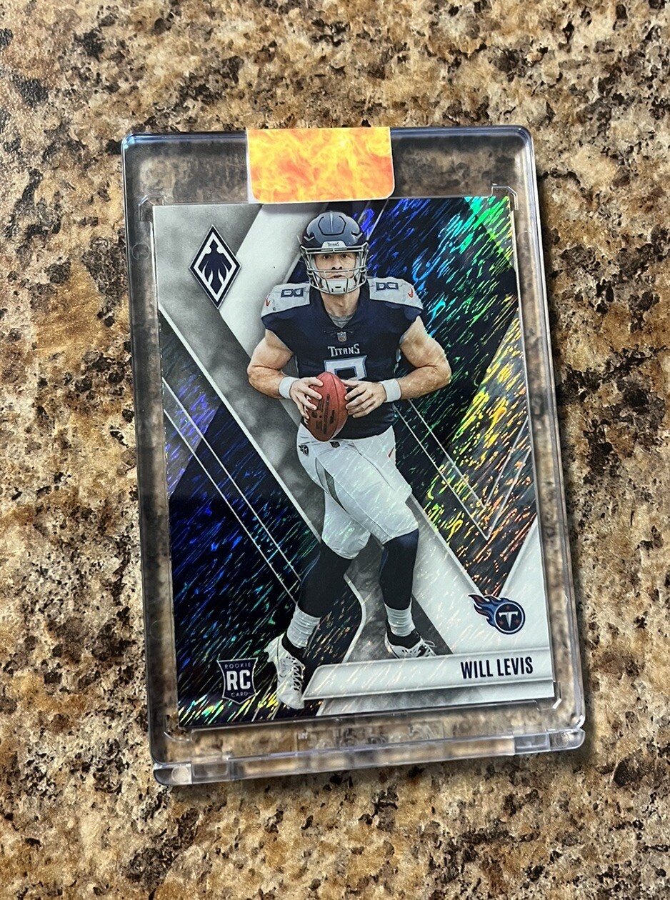 2023 Panini Phoenix White Shimmer #118 Will Levis RC Rookie SSP Titans!