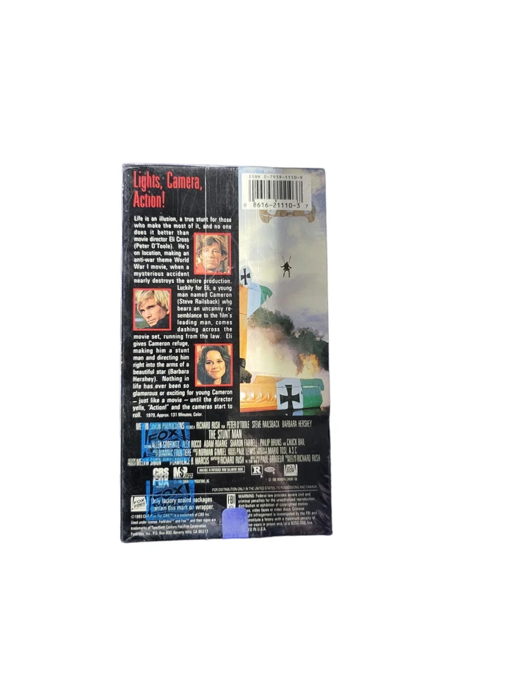 The Stunt Man 1993 VHS Tape NEW Sealed - Image 2 of 4