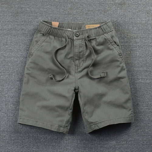 New Drawstring Chino Shorts Mens Cargo Combat Work Elasticated Waist Half Pants - Picture 5 of 28