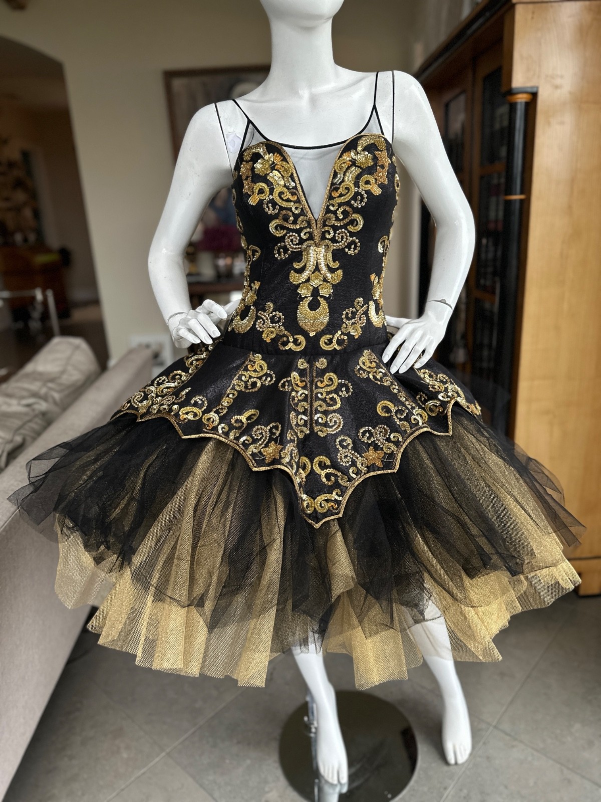 Moschino Couture by Jeremy Scott "Biker Ballerina" Tutu Dress from Spring 2018
