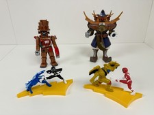 Power Ranger Lot of 4 - Slotsky Gold Rush Capt Mutiny & 2 Cake Toppers - VTG 90s