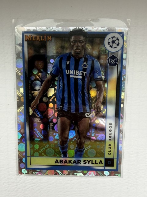2022-23 Merlin Chrome UCC Refractor #46 Abakar Sylla - Brügge - Straßburg