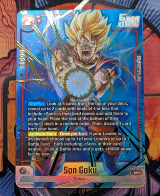 Son Goku FB08-007 Alternate Art Saiyan's Pride Dragon Ball English
