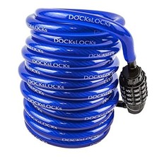 Coiled Security Cable Lock to 2 with Combination Weatherproof, 5ft