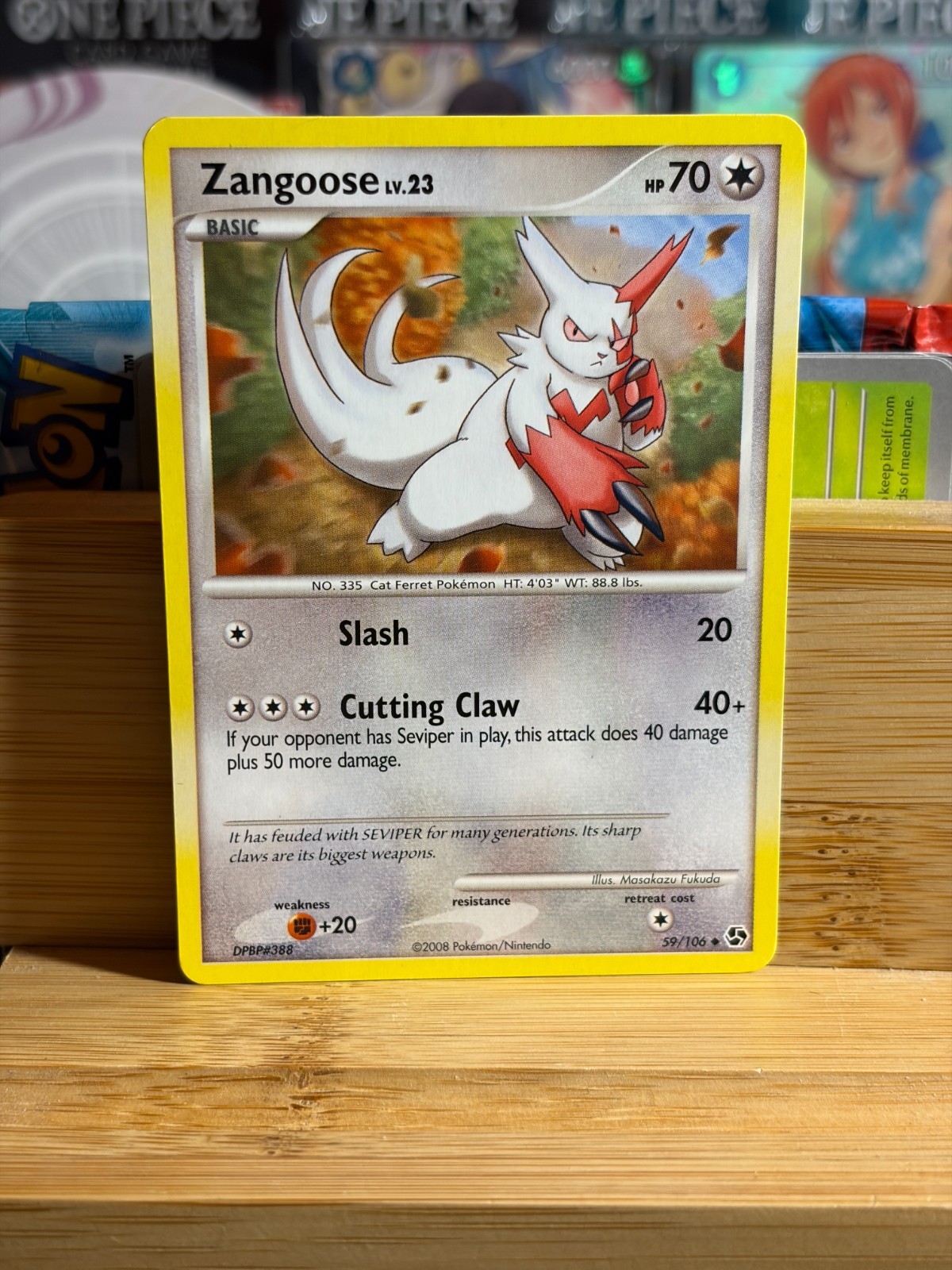 ZANGOOSE 59/106 D&P Great Encounters Vintage Regular Pokemon TCG Near Mint