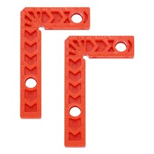 2Pcs Corner Clamp 90 Degree Right 3 Inch Angle Clamp, Orange
