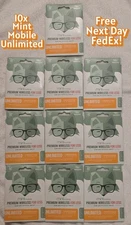 10 Mint Mobile Prepaid SIM Cards 5G Unlimited Data up to 40GB 3 Months Total