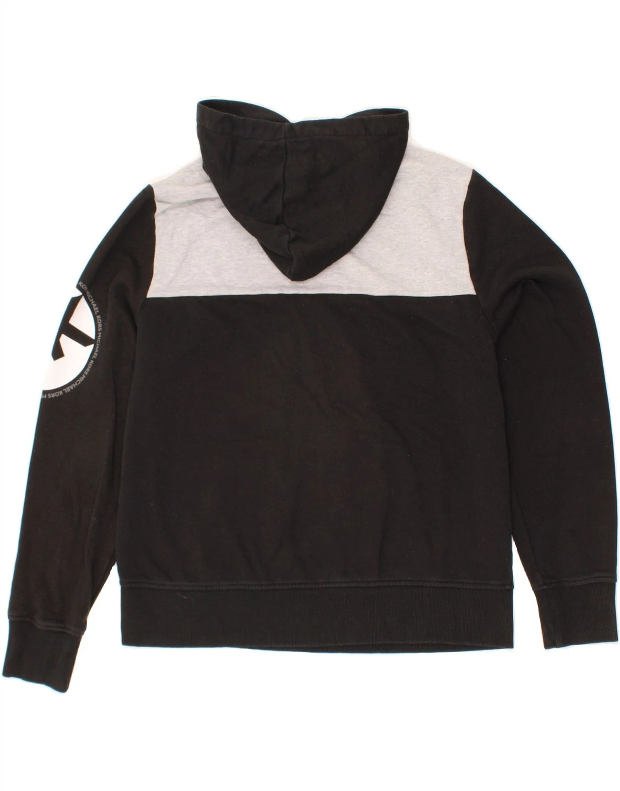 MICHAEL KORS maglione uomo grafico con cappuccio medio nero colorblock cotone AJ04