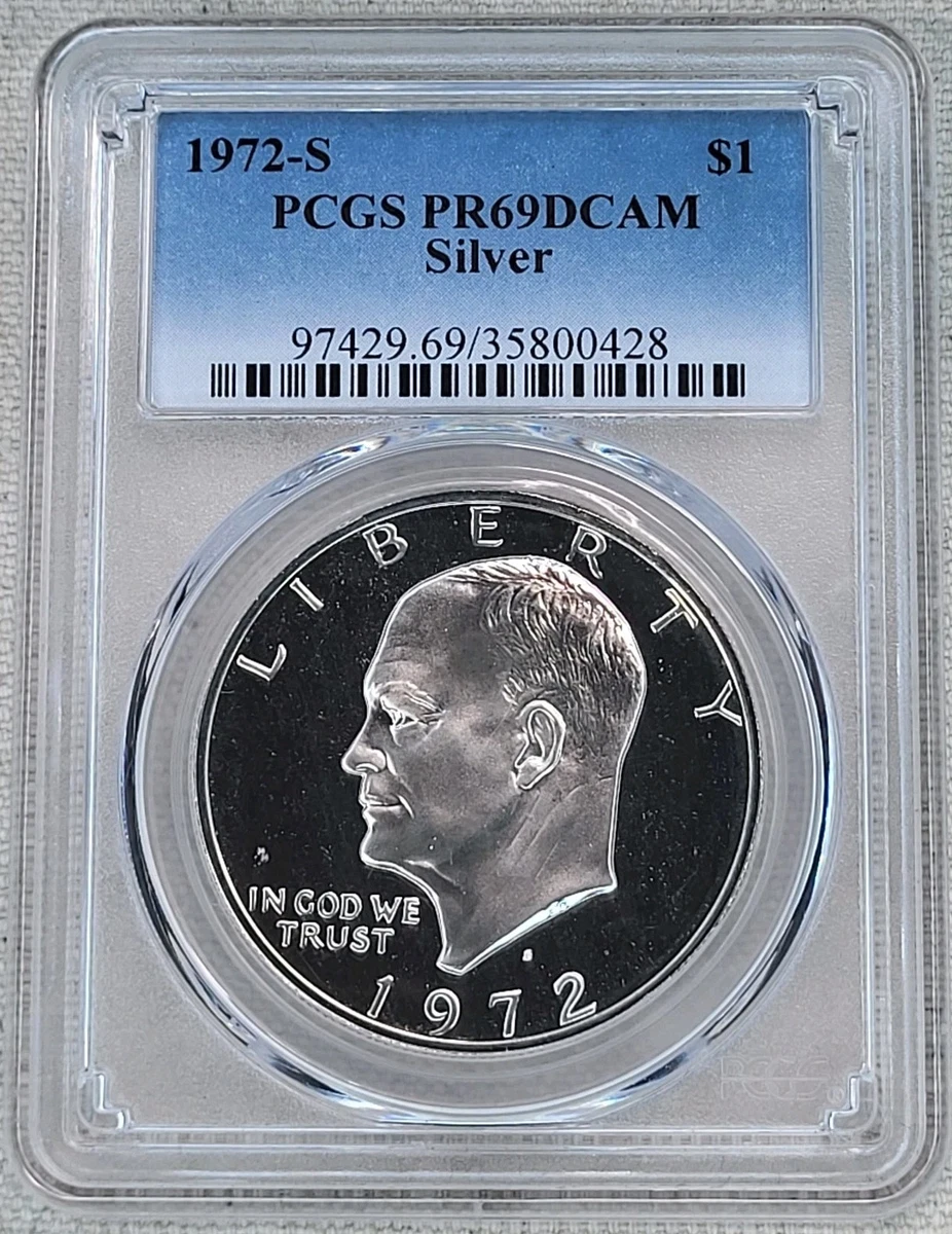 Silver Proof PCGS Certified PR 69 Graded US Dollar Coins for sale