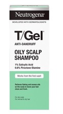 Image of 3 x Neutrogena T/Gel Anti Dandruff Shampoo for Oily Scalp and Hair, 3 x 250ml