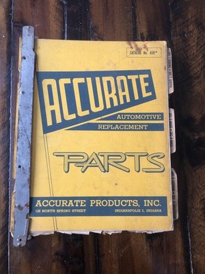 Vintage Accurate Parts Catalog Includes Huge Variety Of Parts (See Description)!