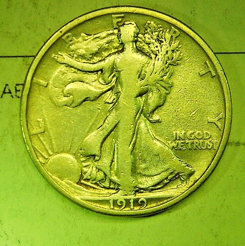 1919 50C Walking Liberty Half Dollar