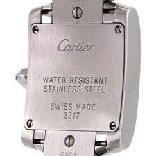 Authentic Cartier Tank Française SM W51008Q3 Stainless Steel Quartz #260-00... 6