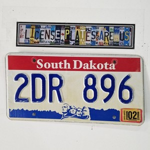 2006 South Dakota License Plate 🔥FREE 📬🔥 SD Mt. Rushmore Graphic Tag 2DR 896