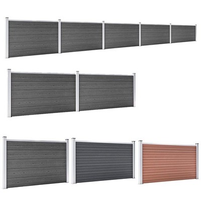 WPC Zaun Classic Sichtschutzzaun Lärmschutzzaun Lamellenzaun Windschutz