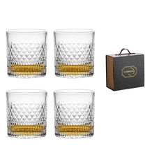 Old Fashioned Whiskey Glasses with Luxury Box - 11 Oz Rocks Barware For Scotc...