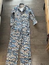 Evisu Size 38 Jumpsuit Lot1010 Blue Camouflage. Made In Japan - Tsunagi