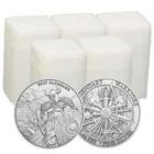 Lot of 100 - 1 Troy oz Eric Bloodaxe Design .999 Fine Silver Round