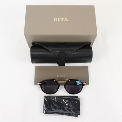 DITA Kohn (DTS119-49-04) Sunglasses In Black & Gold With Grey Lenses - Unisex