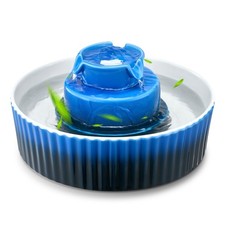 Ceramic Cat Water Fountain,2.1L/71oz Cupcake Pet Fountain,Porcelain Cat Wa