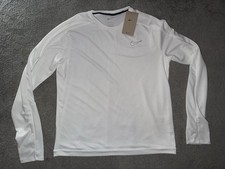 NWT White Nike Dri-Fit Long Sleeve Athletic Running Top Women’s Size M 
