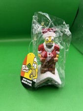 The Simpsons Homer Simpson as Santa Coming down the chimney ornament Mt w/tags