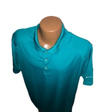 Nike Golf Dri Fit Green Tour Performance Polo Golf Shirt Men  s Size Large