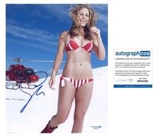 Lindsey Vonn AUTOGRAPH Signed Downhill Ski Racer Swimsuit 8x10 Photo ACOA
