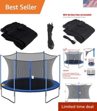14FT Safety Replacement Net for Round Trampolines with Zipper  Buckle Design