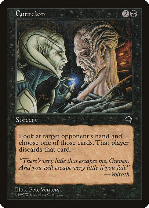 Coercion NonFoil Tempest 113 NM MTG