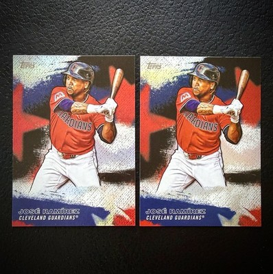 2026 Topps Stars of MLB José Ramírez Cleveland Guardians 2 Card Lot #SMLB-18