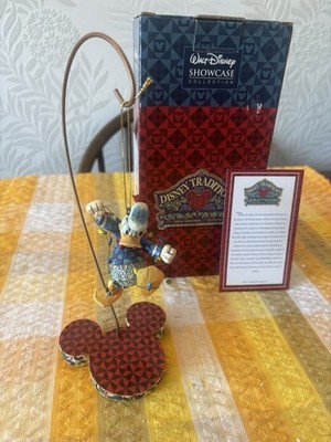 Jim Shore Disney Donald Duck mit Lichtern mit Ständer Figur Weihnachten in Box 