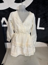 American Eagle cream lace-trim dress, size S. New With Tags $70 Retail!