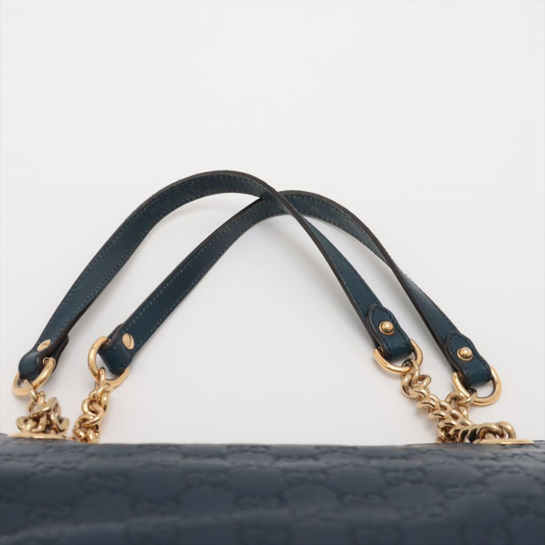 Gucci Sima Leather Chain Tote Bag Navy 453773 From Japan | eBay Gucci Sima Leather Chain Tote Bag Navy 453773 From Japan | eBay
