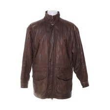 Trapper, Lederjacke, Herren, Größe: 50, Braun, Acetat/Polyamid, Einfarbig #JkM