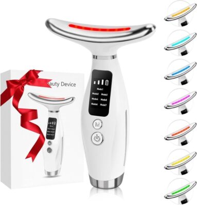 Electric Facial Beauty Neck Face Lifting Anti Aging Care Women Face Massager Kit
