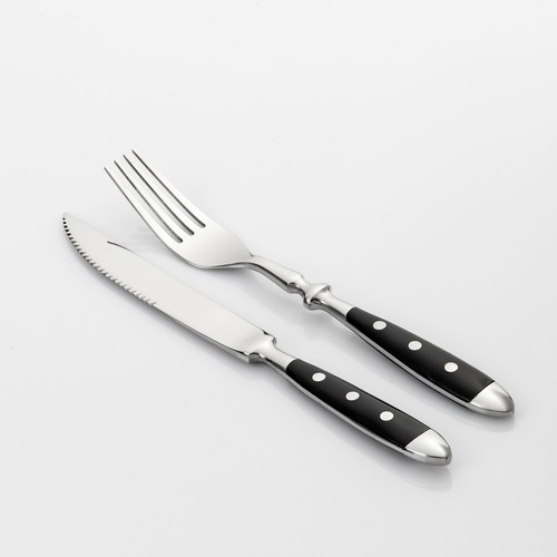 12tlg. Steakbesteck Steak Messer Gabel Grillbesteck Pizzabesteck Besteckset Set - Bild 4 von 14