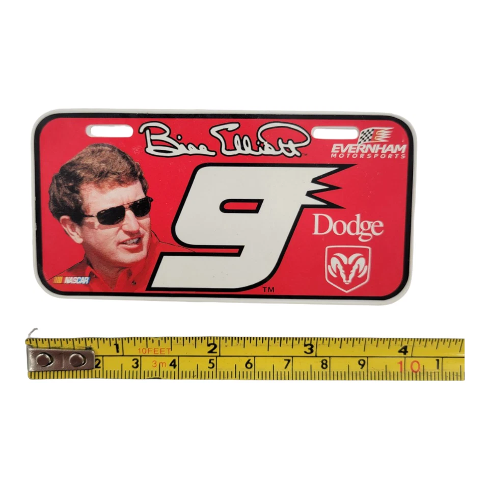 2001 Hasbro Билл Эллиотт #9 Dodge NASCAR мини номерной знак Evernham Motorsports - Изображение 3 из 3
