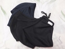 5 Pack Fabric Face Mask 2 layers Washable Mixed 2 colors: BLACK NAVY